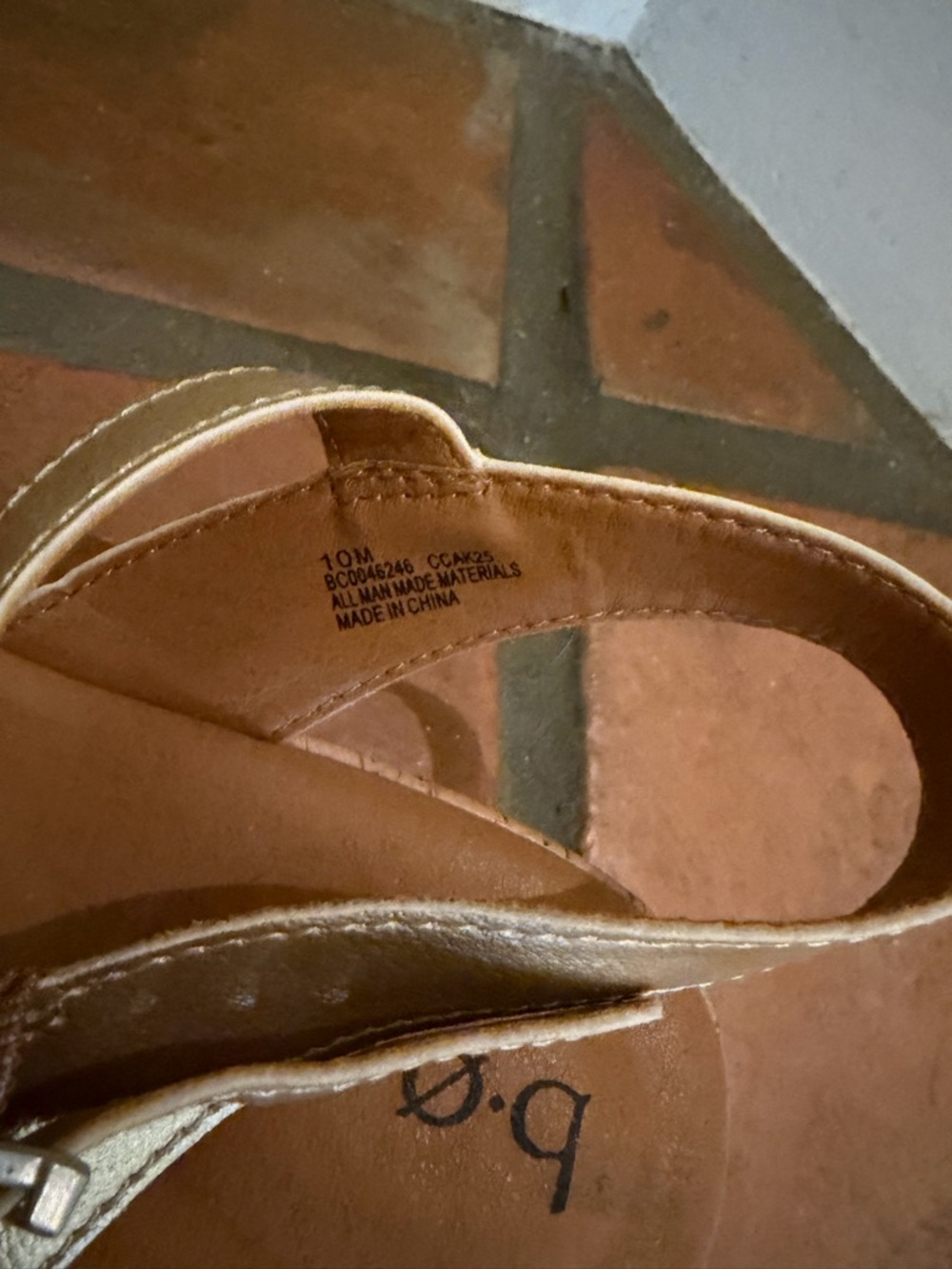 boc Metallic Gold Strappy Sandals with Buckle - Picture 4 of 4